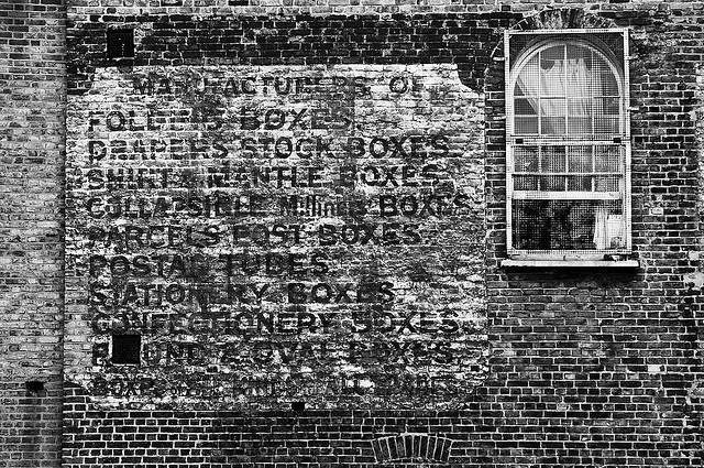 Ghost sign along the Regent's Canal. By Tom Bland.