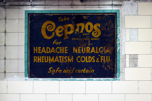 Cepnos at Mile End station, by Dean Nicholas