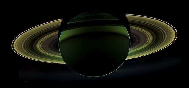 Saturn eclipses the sun, NASA/JPL