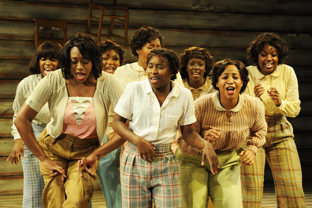 Who's wearing the pants now? Cynthia Erivo and company © Nobby Clark