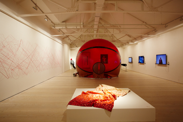 Installation view, RED NEVER FOLLOWS ©Stage Brothers, 2013