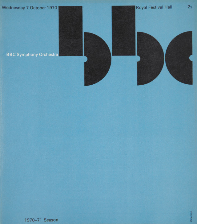 BBC Symphony Orchestra Programme Cover, 1970