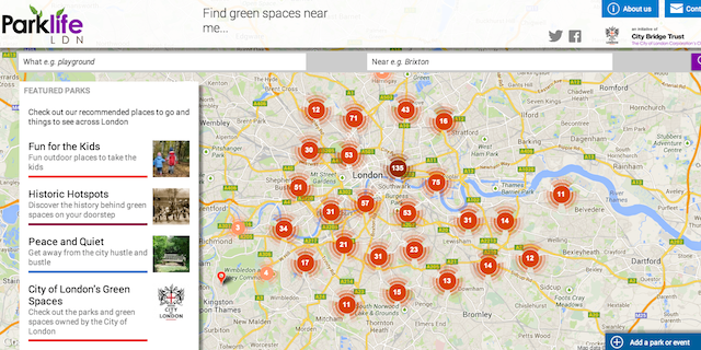Lots and lots of parks to explore.