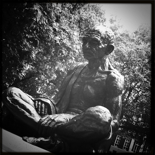 Ghandi Statue, Tavistock Square by Stuart Sunley