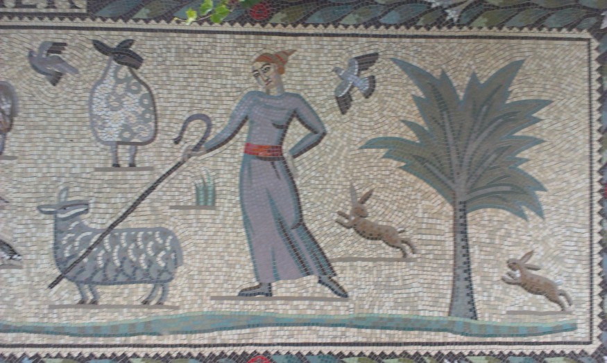 Shepherdess panel (detail)
