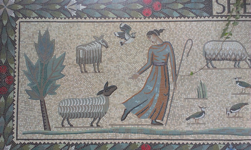 Shepherdess Panel (detail)