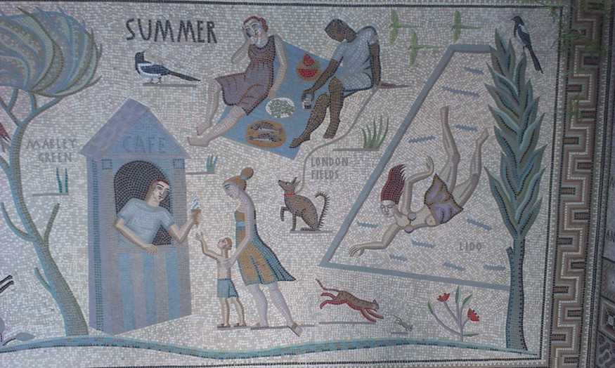 Summer: Picknicking and swimming in the Lido