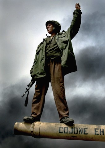 Iraqi Fighter, March 2003. Credit: Mike Moore © Daily Mirror  