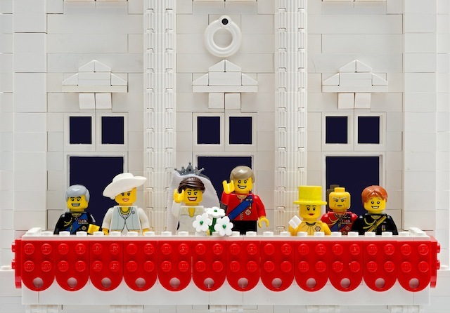 The Royal Wedding balcony scene (closeup).