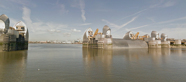 Sail throught the Thames Barrier