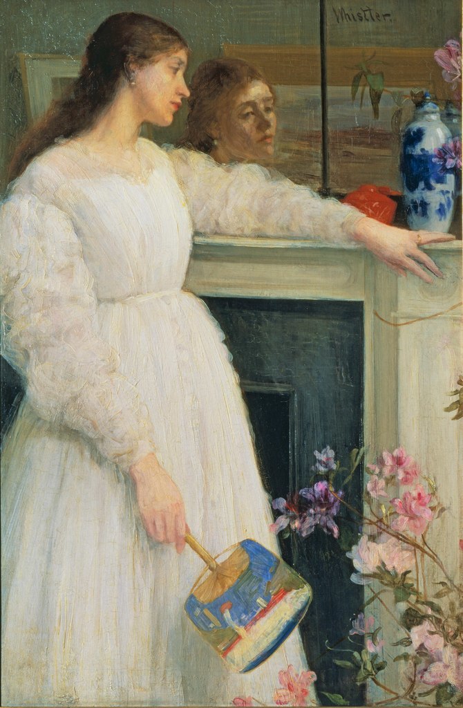 James Abbott McNeill Whistler, Symphony in White No. 2: The Little White Girl. Image courtesy Tate, London.