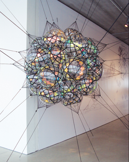 Tomas Saraceno, Flying Garden Airport City. Image courtesy the artist and Dairy Art Centre.