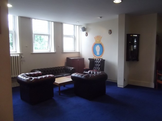 The cadet's bar, destined to become part of a luxury flat.