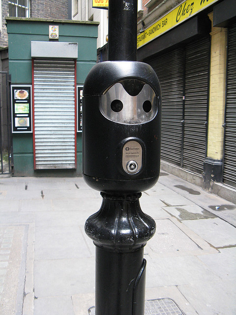 After their defeat, the Cybermen were put to use on the streets of London as cigarette stubby outy things. Image by Simon Webster under Creative Commons.