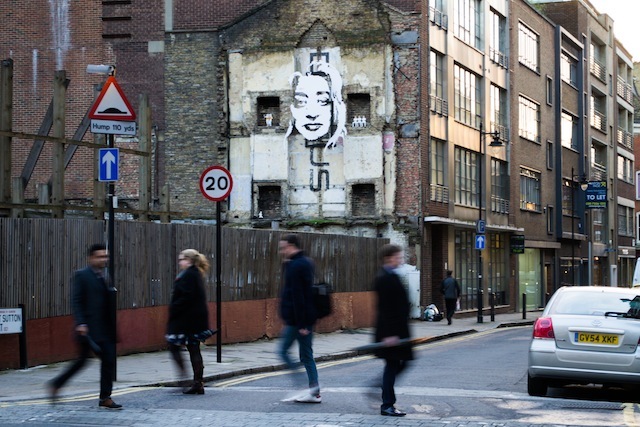 Seen from Goswell Road.