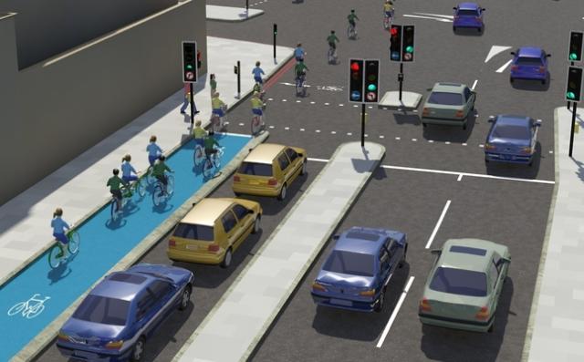 Cycle specific traffic lights proposed for inner CS2.
