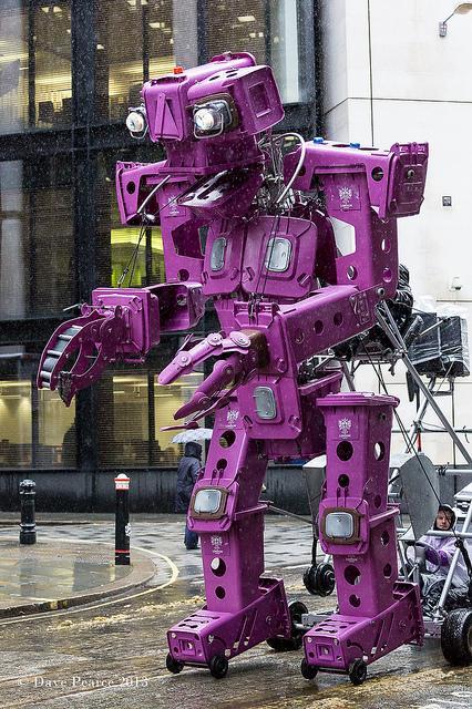 We at Londonist welcome our purple robot overlords. Photo by Dave Pearce