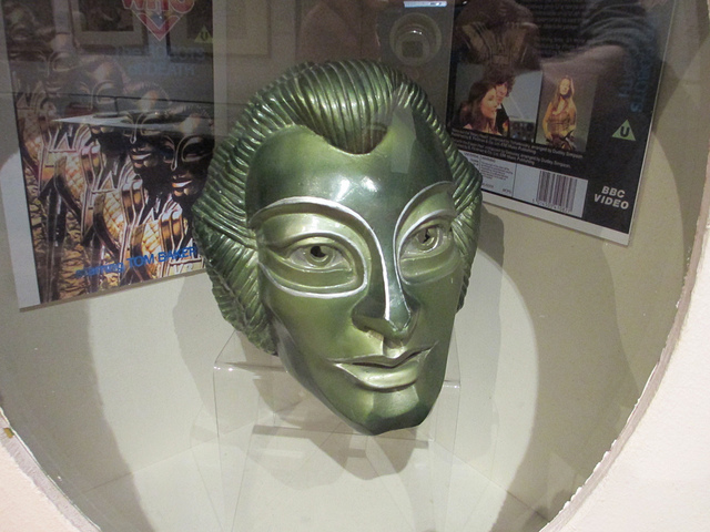 One of the original masks from Tom Baker episode Robots of Death, held at Gunnersbury Park House museum.