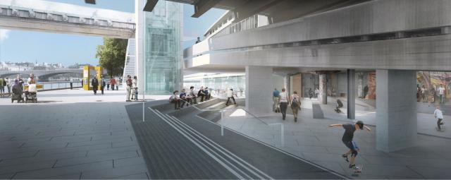 New design for Southbank Centre Skateable Space, by SNE Architects