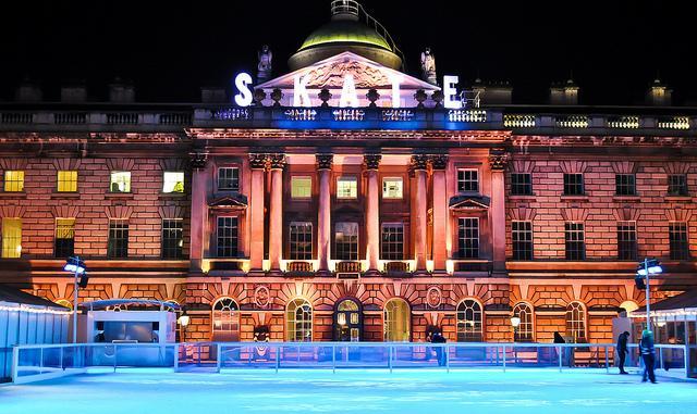 Somerset House ice rink by Kashif Haque