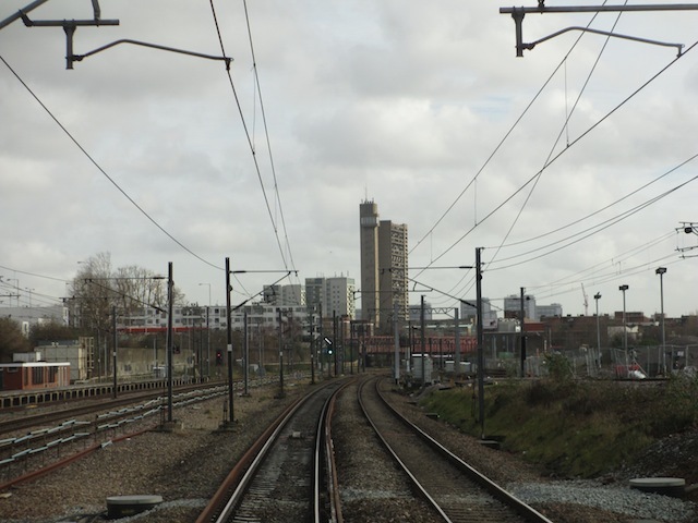 Approaching Trellick Tower.