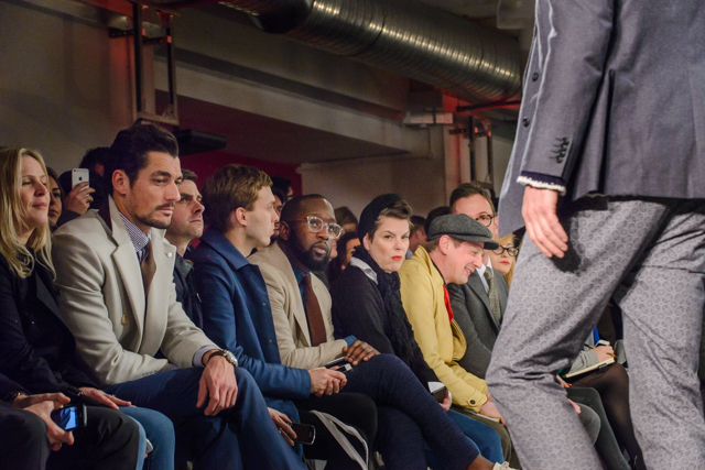 David Gandy inspects.