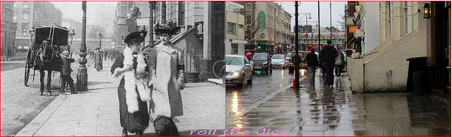 Ladbroke Grove, 1908 and 2013. 