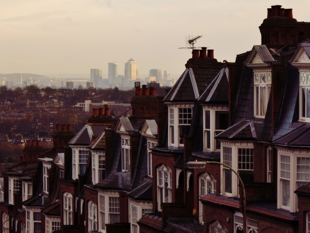 Muswell Hill towards Canary Wharf