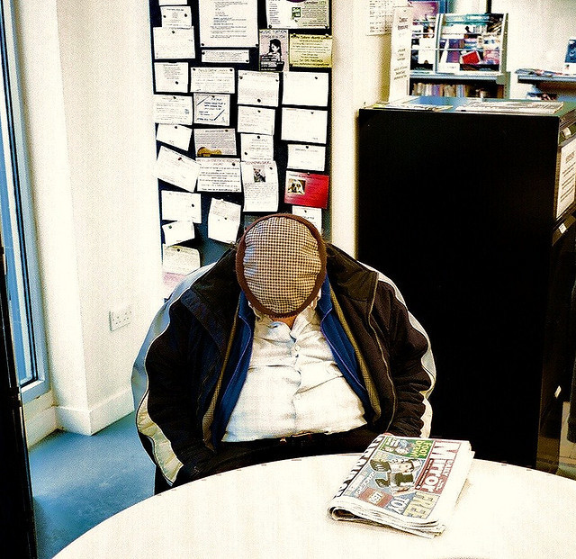 Fast Asleep in the Library by deepstoat via Flickr