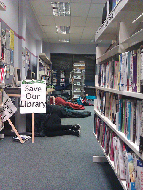 New Cross Library Occupation by Robin Bray-Hurren 