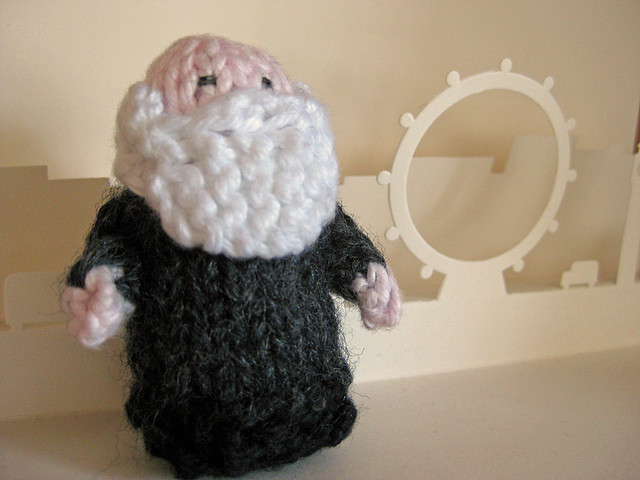 OK, this one's not on show at the Grant Museum. It's a knitted Darwin, made by Heather Brown for Darwin's 200th birthday, 5 years ago.