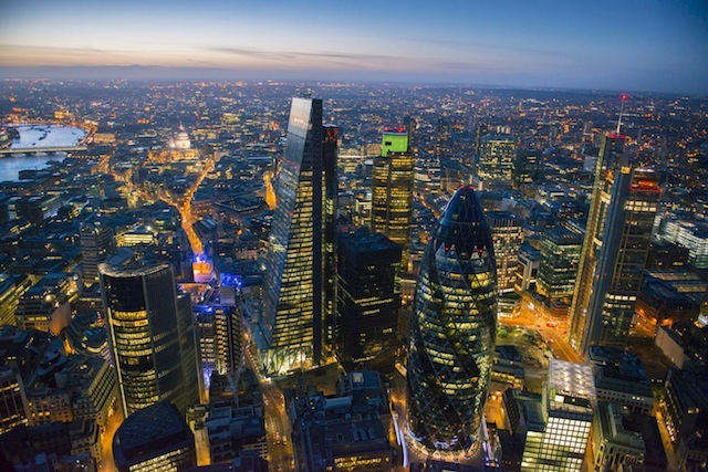 The newly completed Leadenhall Building (Cheesegrater) in the City of London.