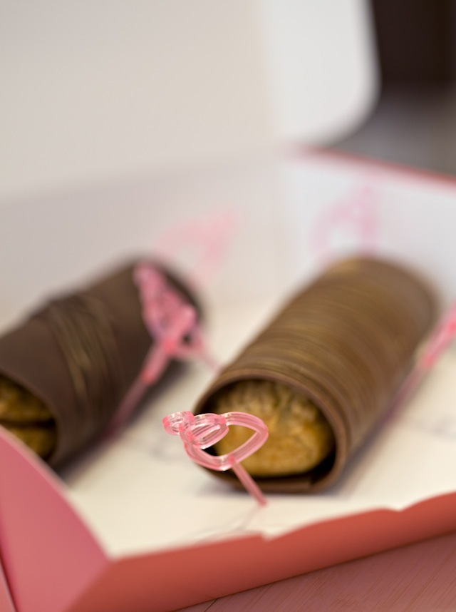 Coffee and chocolate eclairs