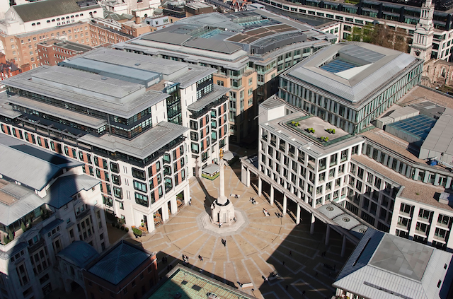 Shadow of St Paul's cathedral over Paternoster Square by Downtime_1882 on Flickr