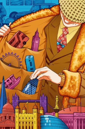 Something Good by Richard Williams. This image came to me fully realised. A story forming around the image. The 'spiv' became a Wide Boy, the Wide Boy became Del Boy and I found myself with not just one London story but many. 