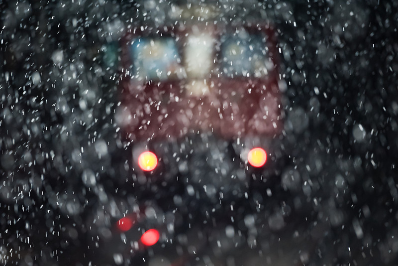 Tube in snow.