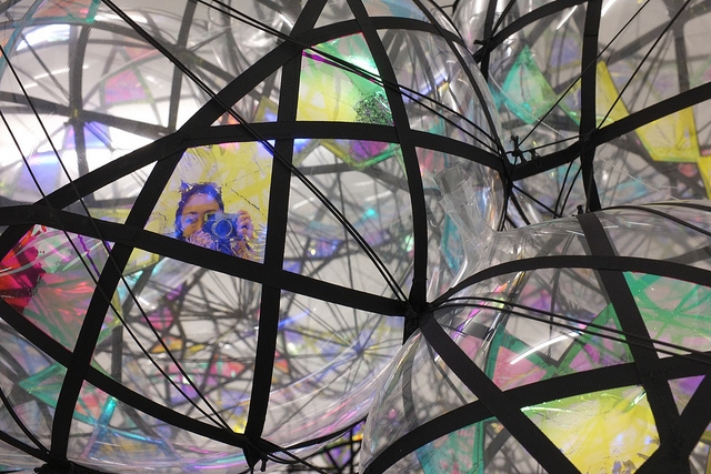 Arty selfie taken at the Dairy Art Centre, by Maki Aoyama on Flickr 