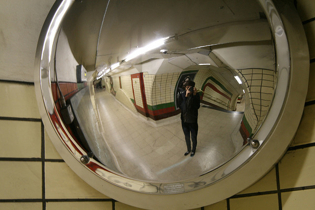 Selfie taken on the Bakerloo Line, by Ed takes photos on Flickr