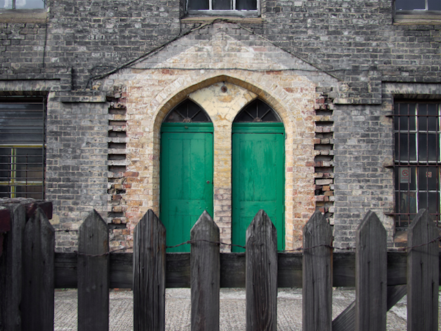 Green door in Stoke Newington, by Magic Pea on Flickr. 