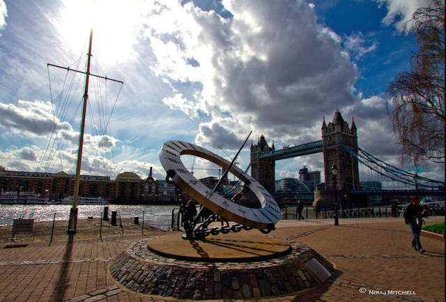 Sun dial, St Katharine’s Docks by Time Traveller