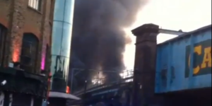 Camden's Stables Market On Fire