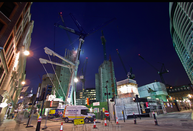 Crane frenzy by ChrisLondon