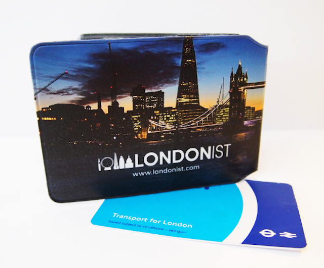 Londonist Oyster Card holder, back side 