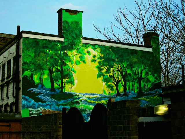 Tree-themed street art, photographed by Laura Kidd on Flickr 