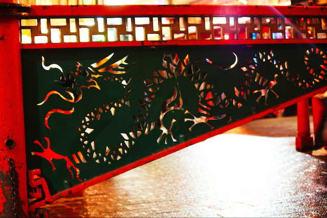 Chinatown Gate, complete with dragon, by Stephanie Sadler