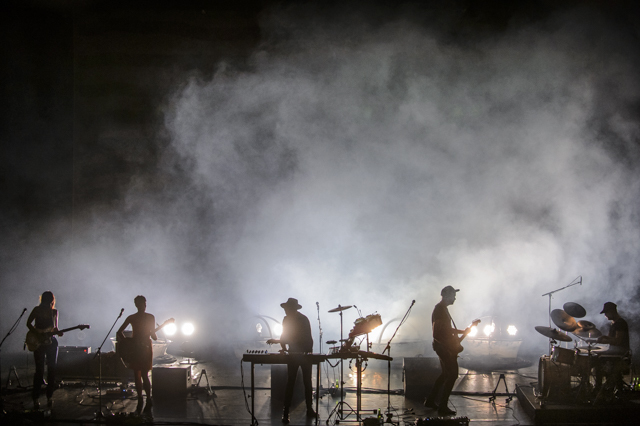 Trentemøller and band. Photo by Jose Farinha.