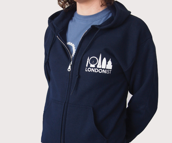 Our Londonist hoodie is unisex, wearable both by women and men 