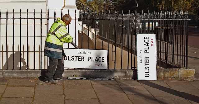 You wait ages for a street sign name, then two come at once. Image: shadow jumper