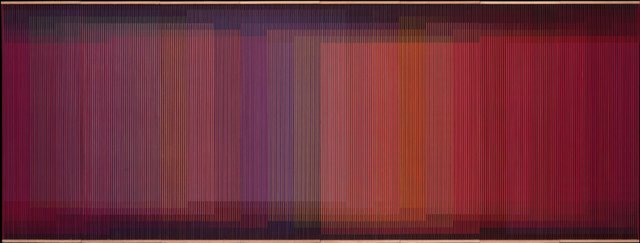 Key. 65  /  Cat. 0
 
 Carlos Cruz-Diez
 Physichromie  No. 500, 1970
 Casein paint on PVC and acrylic on plywood sheets, 183 x 484 x 8 cm
 Coleccion Patricia Phelps de Cisneros 
 c. ADAGP, Paris and DACS, London 2014.
 