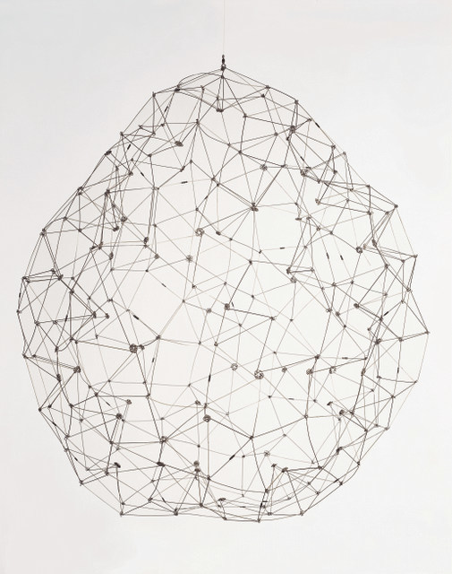 Gego (Gertrude Goldschmidt) 
Sphere, 1976 
Stainless steel, 99.1 x 91.4 x 88.9 cm 
Coleccion Patricia Phelps de Cisneros 
c. Fundacion Gego 